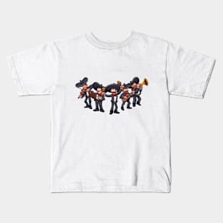 Cartoon Mariachi Band Kids T-Shirt